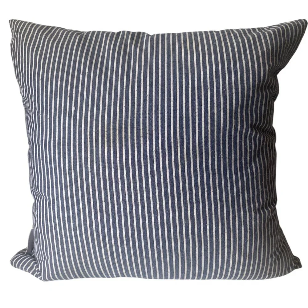 Shabby Chic Striped Decorative Pillow Mermaid This Is My Happy Place Beach House